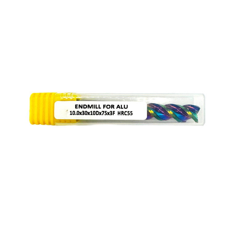 فرز انگشتی آلومینیوم تراش برند AZ مدل HRC55 Endmill for Alu-3F-10.0*30*10D*75L