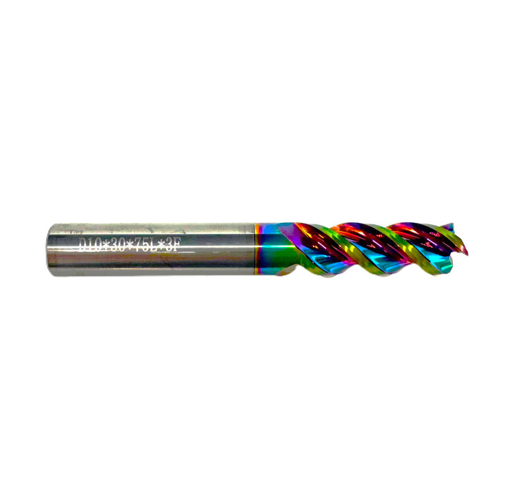 فرز انگشتی آلومینیوم تراش برند AZ مدل HRC55 Endmill for Alu-3F-10.0*30*10D*75L