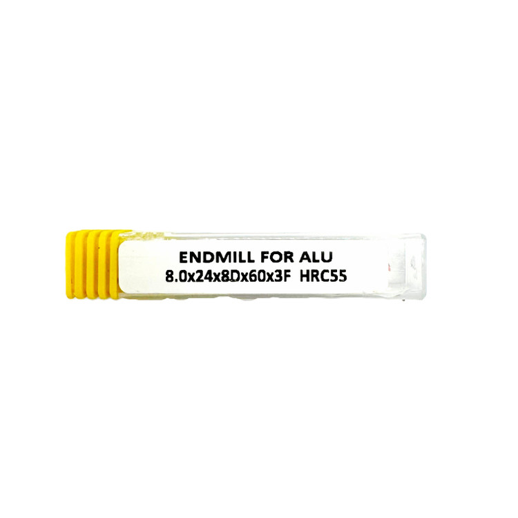 فرز انگشتی آلومینیوم تراش برند AZ مدل HRC55 Endmill for Alu-3F-8.0*24*8D*60L