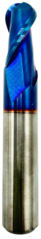 فرز انگشتی برند AZ بال نوز R6*D12*30*75*F2 (Ball Nose End Mill)