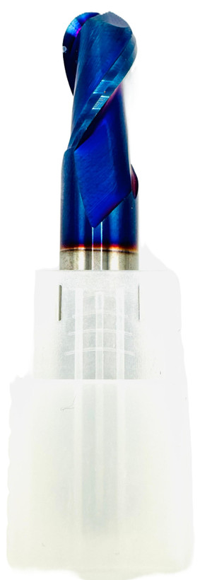 فرز انگشتی برند AZ بال نوز R6*D12*30*75*F2 (Ball Nose End Mill)