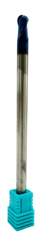 فرز انگشتی بال نوز / سر گرد (Ball Nose End Mill) R3 X 100L X 2T HRC65