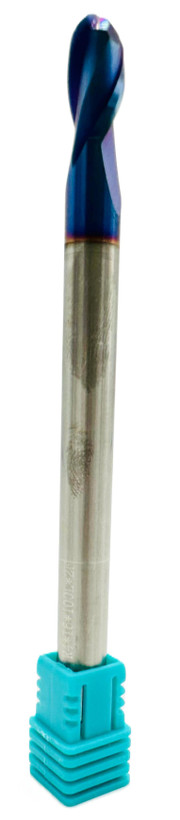 فرز انگشتی بال نوز / سر گرد (Ball Nose End Mill) R4 X 100L X 2T HRC65