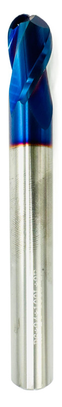 فرز انگشتی بال نوز / سر گرد (Ball Nose End Mill) R6 X 100L X 2T HRC65