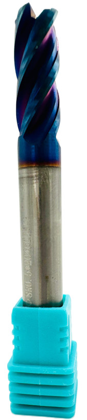 فرز انگشتی گوشه گرد / توروس (Corner Radius / Torus End Mill) 8R0.5 X 60L X 4T HRC65