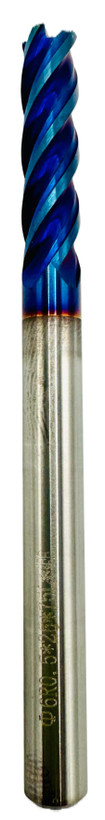 فرز انگشتی گوشه گرد / توروس (Corner Radius / Torus End Mill) 6R0.5 X 75L X 4T HRC65