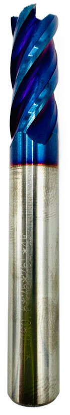 فرز انگشتی گوشه گرد / توروس (Corner Radius / Torus End Mill) 10R0.5 X 25 X 75L X 4T