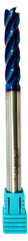 فرز انگشتی گوشه گرد / توروس (Corner Radius / Torus End Mill) 8R0.5 X 100L X 4T HRC65