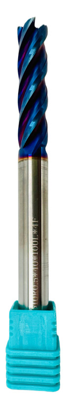 فرز انگشتی گوشه گرد / توروس (Corner Radius / Torus End Mill) 10R0.5 X 100L X 4T HRC65