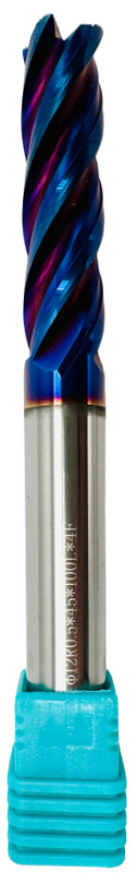 فرز انگشتی گوشه گرد / توروس (Corner Radius / Torus End Mill) 12R0.5 X 100L X 4T HRC65