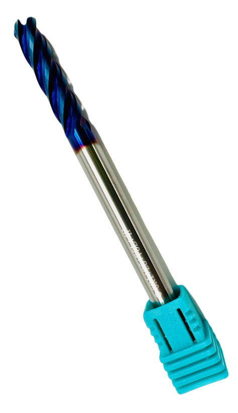 فرز انگشتی گوشه گرد / توروس (Corner Radius / Torus End Mill) 6R1 X 75L X 4T HRC65
