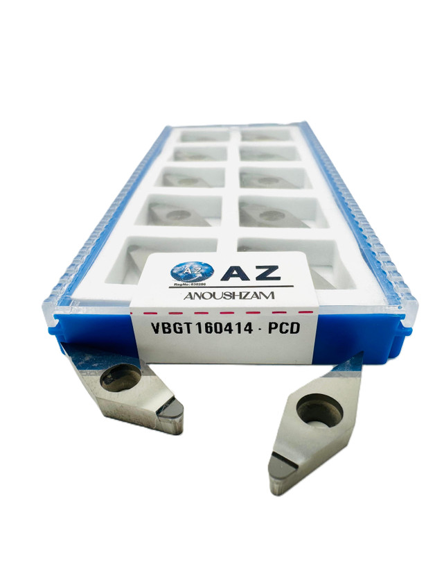 اینسرت تراشکاری برند AZ مدل (Turning Insert) VBGT160414 - PCD