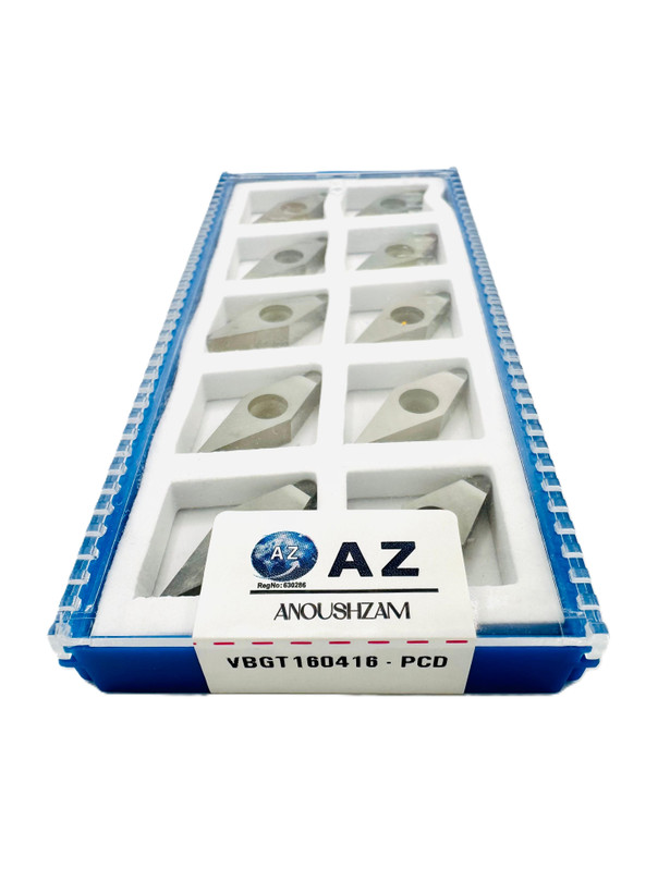اینسرت تراشکاری برند AZ مدل (Turning Insert) VBGT160416-PCD