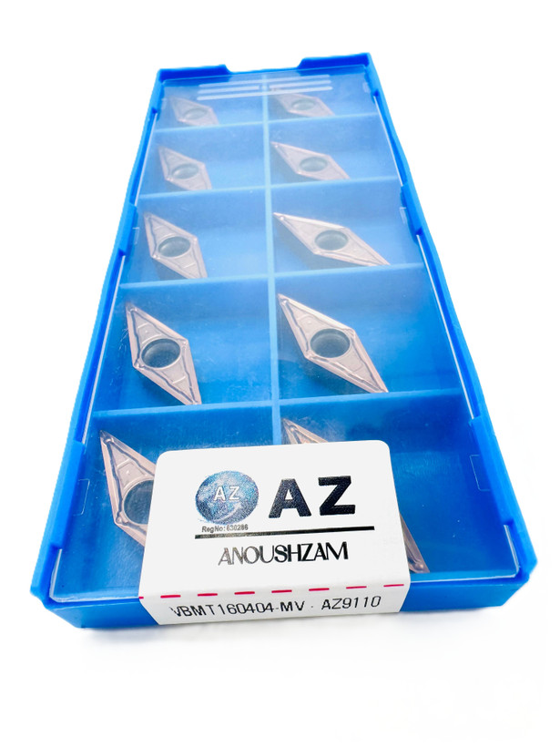 اینسرت تراشکاری برند AZ مدل (Turning Insert) VBMT160404MV-AZ9110