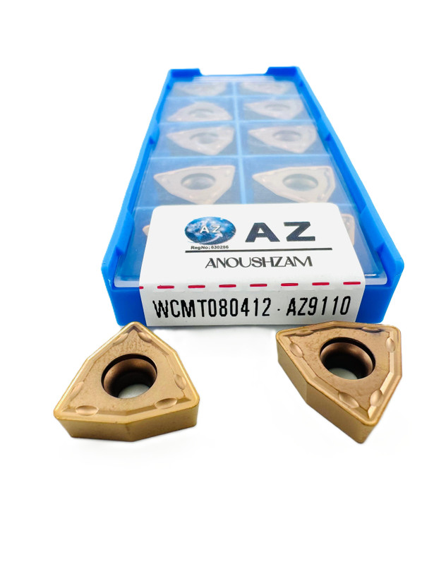 اینسرت تراشکاری برند AZ مدل (Turning Insert) WCMT080412-AZ9110