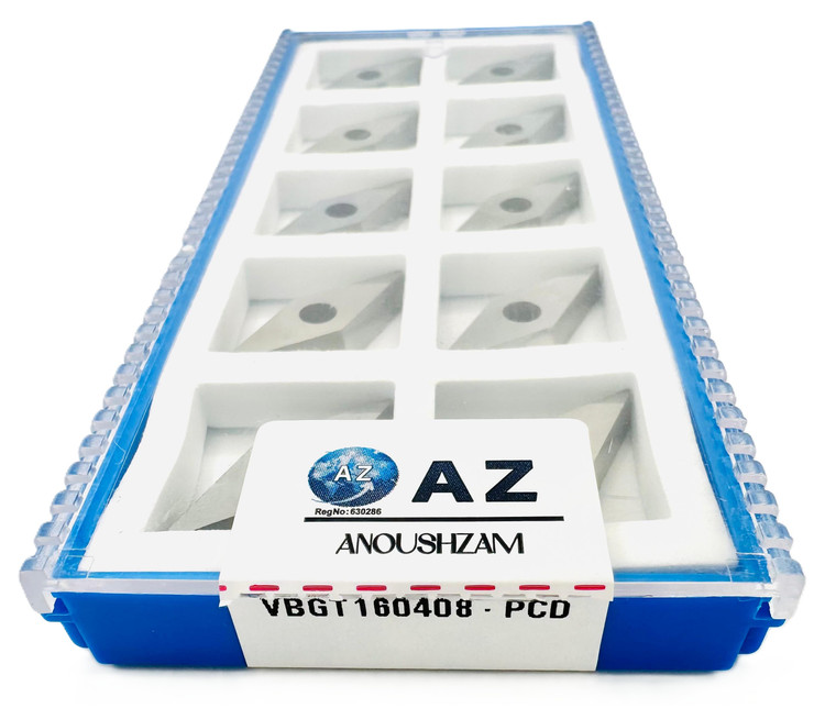 اینسرت تراشکاری برند AZ مدل (Turning Insert) VBGT160408-PCD