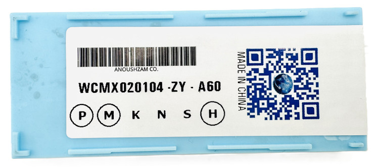 اینسرت تراشکاری برند AZ مدل WCMX020104-ZY A60