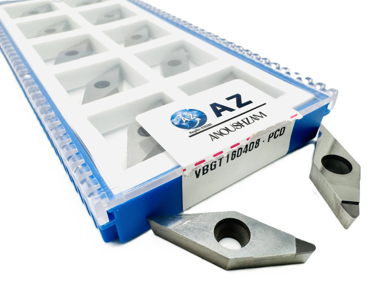 اینسرت تراشکاری برند AZ مدل (Turning Insert) VBGT160408-PCD