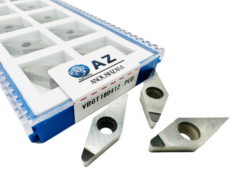 اینسرت تراشکاری برند AZ مدل (Turning Insert) VBGT160412-PCD