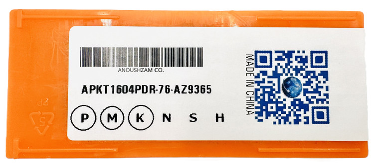 اینسرت تراشکاری برند AZ مدل APKT1604PDR-76 AZ9365