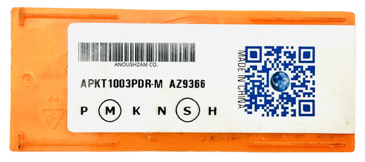 اینسرت تراشکاری برند AZ مدل APKT1003PDR-M AZ9366