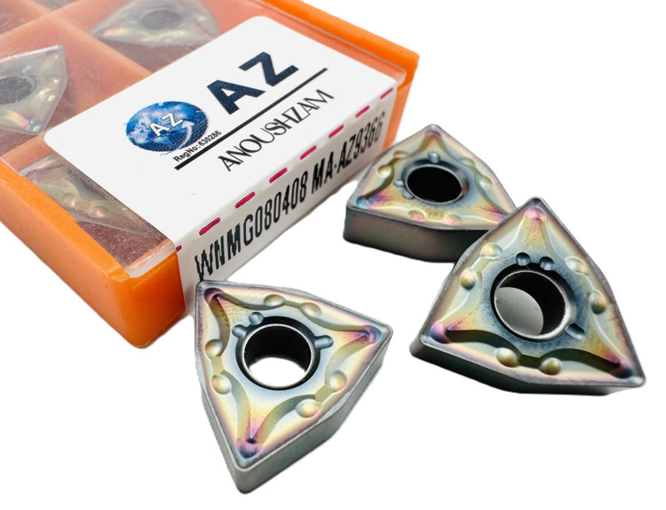 اینسرت تراشکاری برند AZ مدل WNMG080408-MA AZ9366