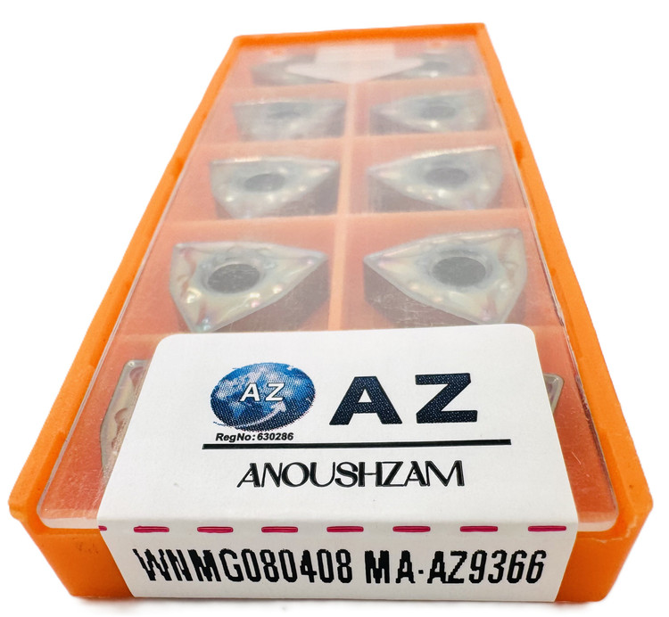اینسرت تراشکاری برند AZ مدل WNMG080408-MA AZ9366