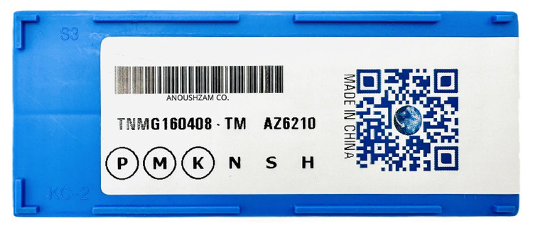 اینسرت تراشکاری برند AZ مدل TNMG160408-TM AZ6210