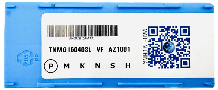 اینسرت تراشکاری برند AZ مدل TNMG160408L-VF AZ1001