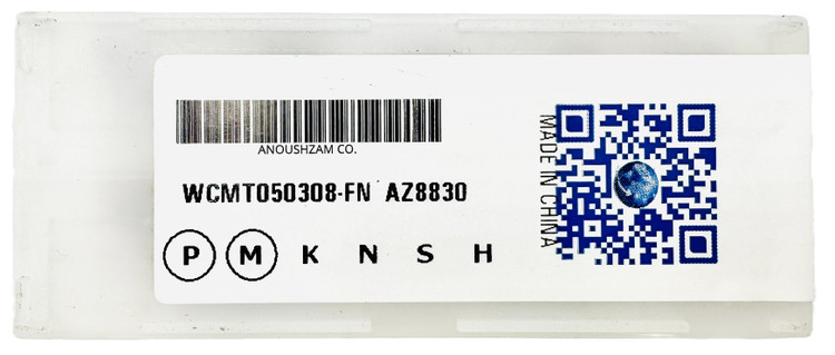 اینسرت تراشکاری یو دریل برند AZ مدل WCMT050308-FN-AZ8830