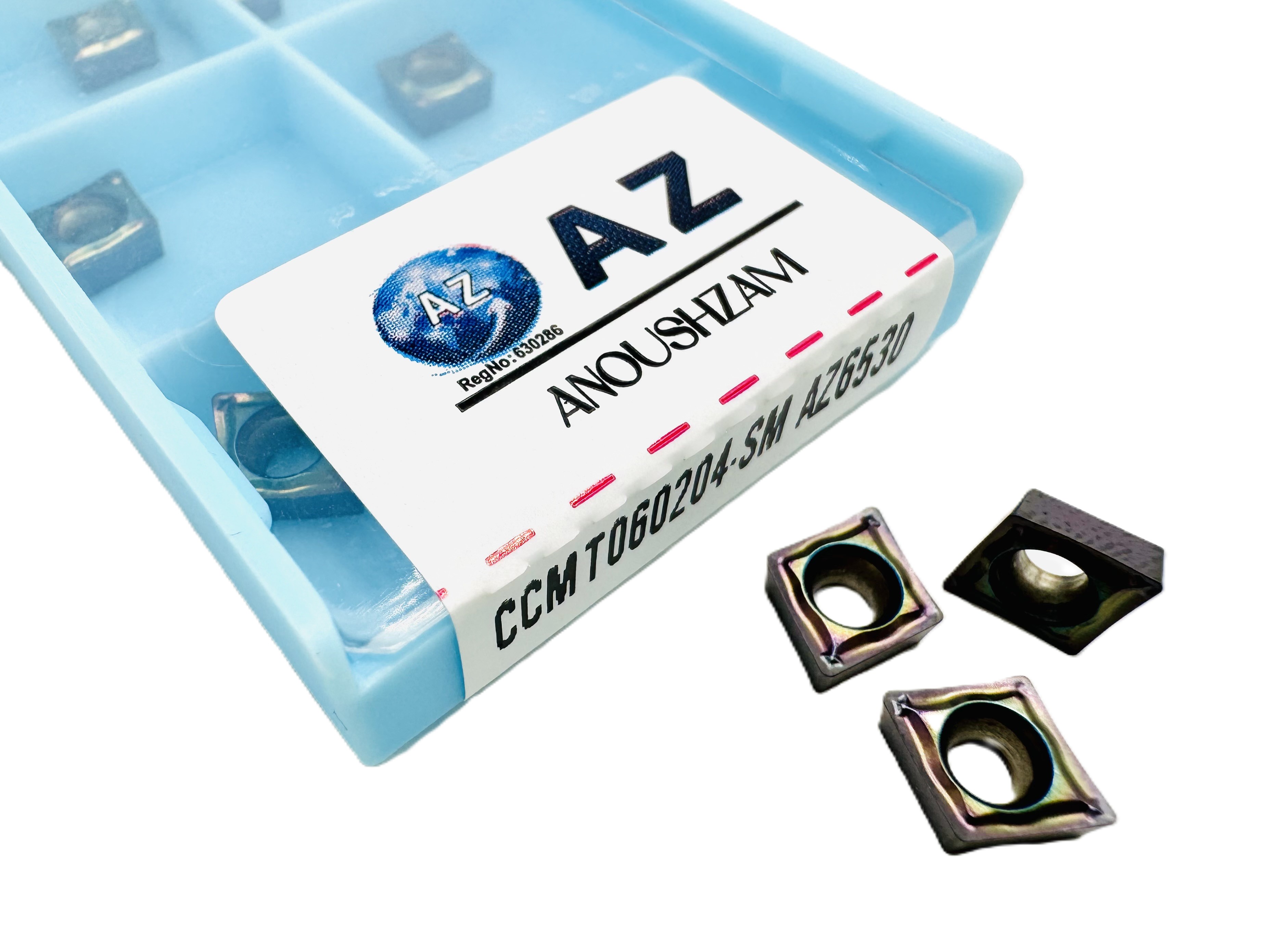 اینسرت تراشکاری برند AZ مدل CCMT060204-SM AZ6530