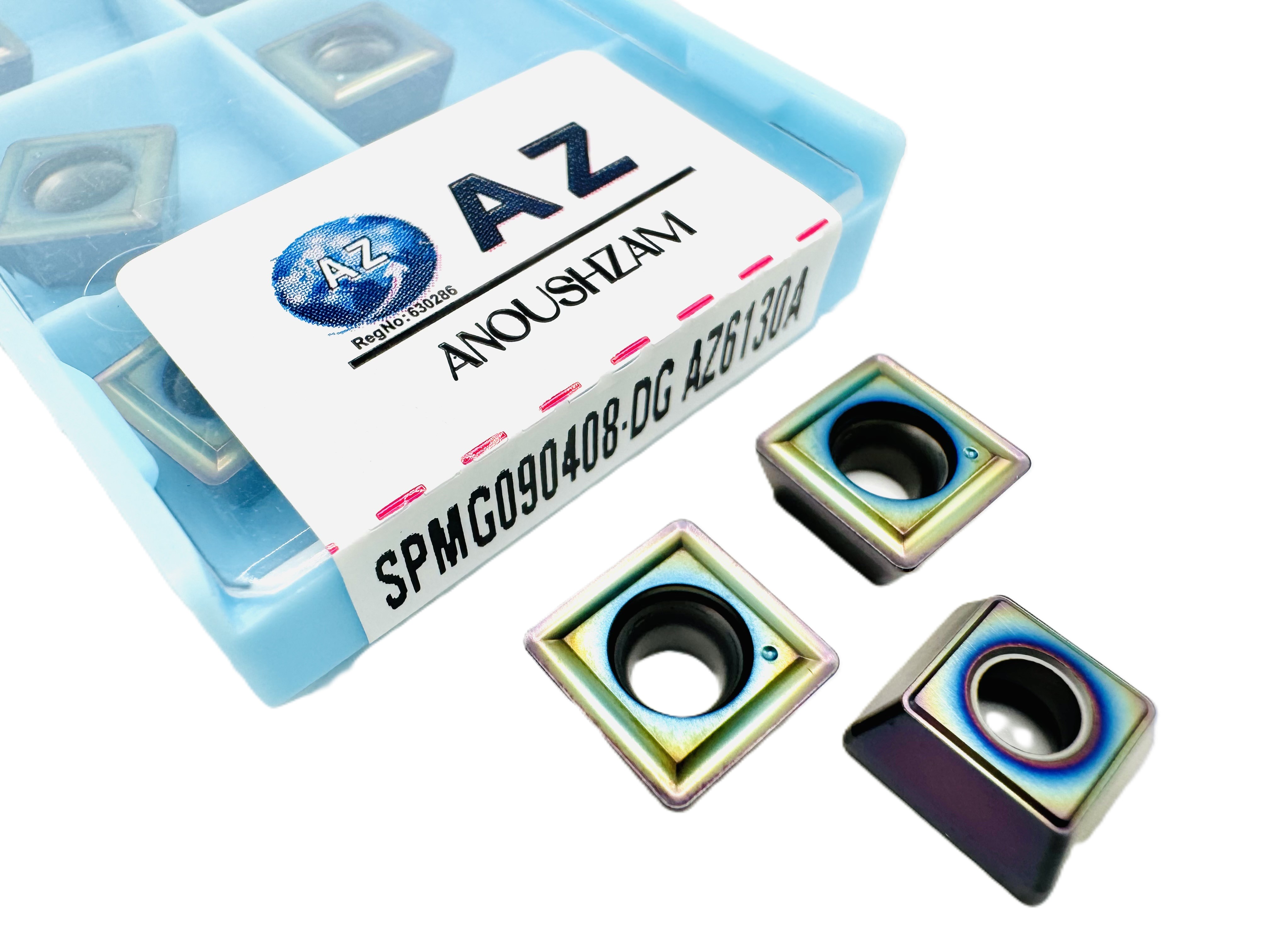 اینسرت تراشکاری  برند AZ مدل SPMG090408-DG AZ6130A
