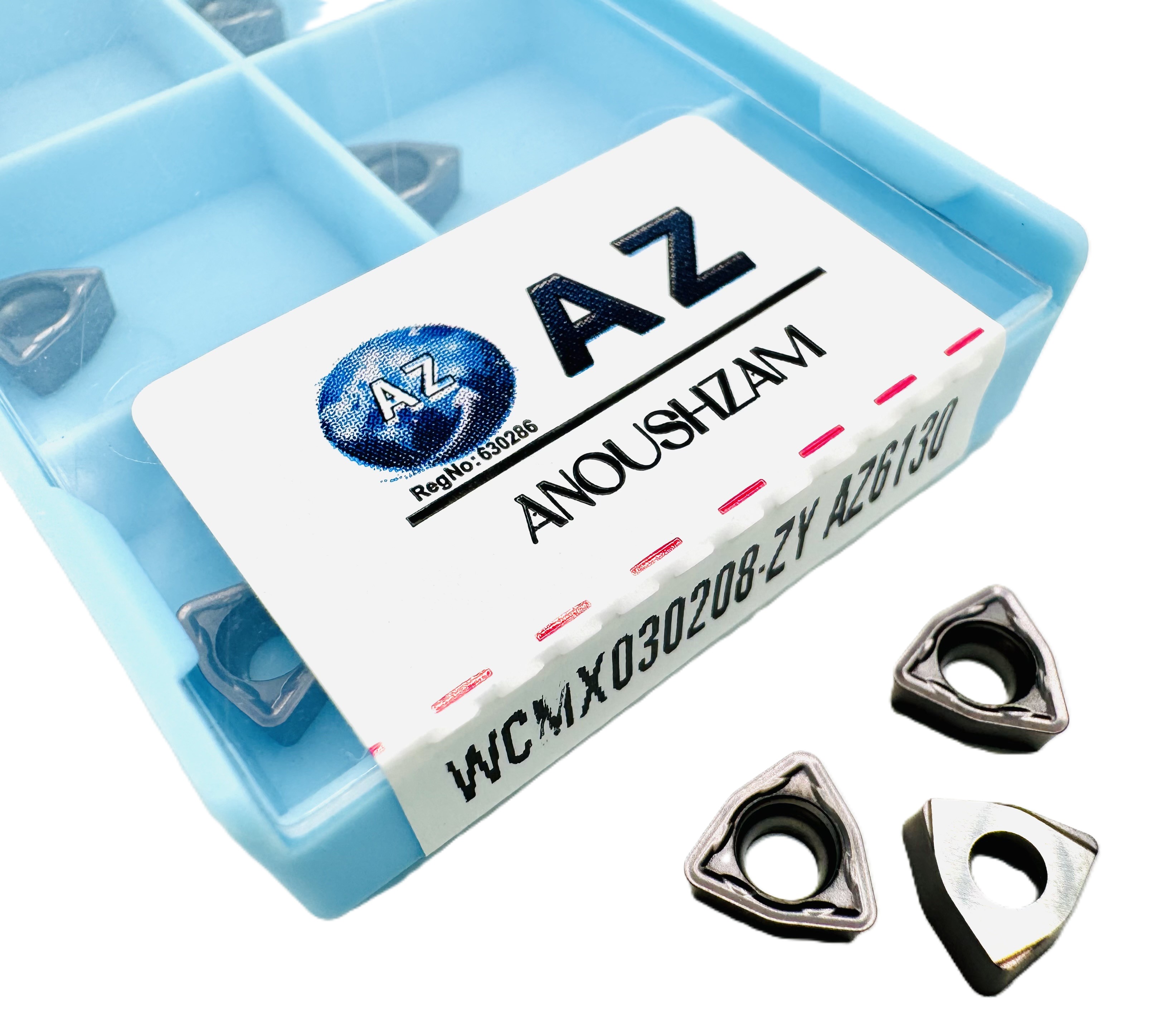 اینسرت تراشکاری  برند AZ مدل WCMX030208-ZY AZ6130