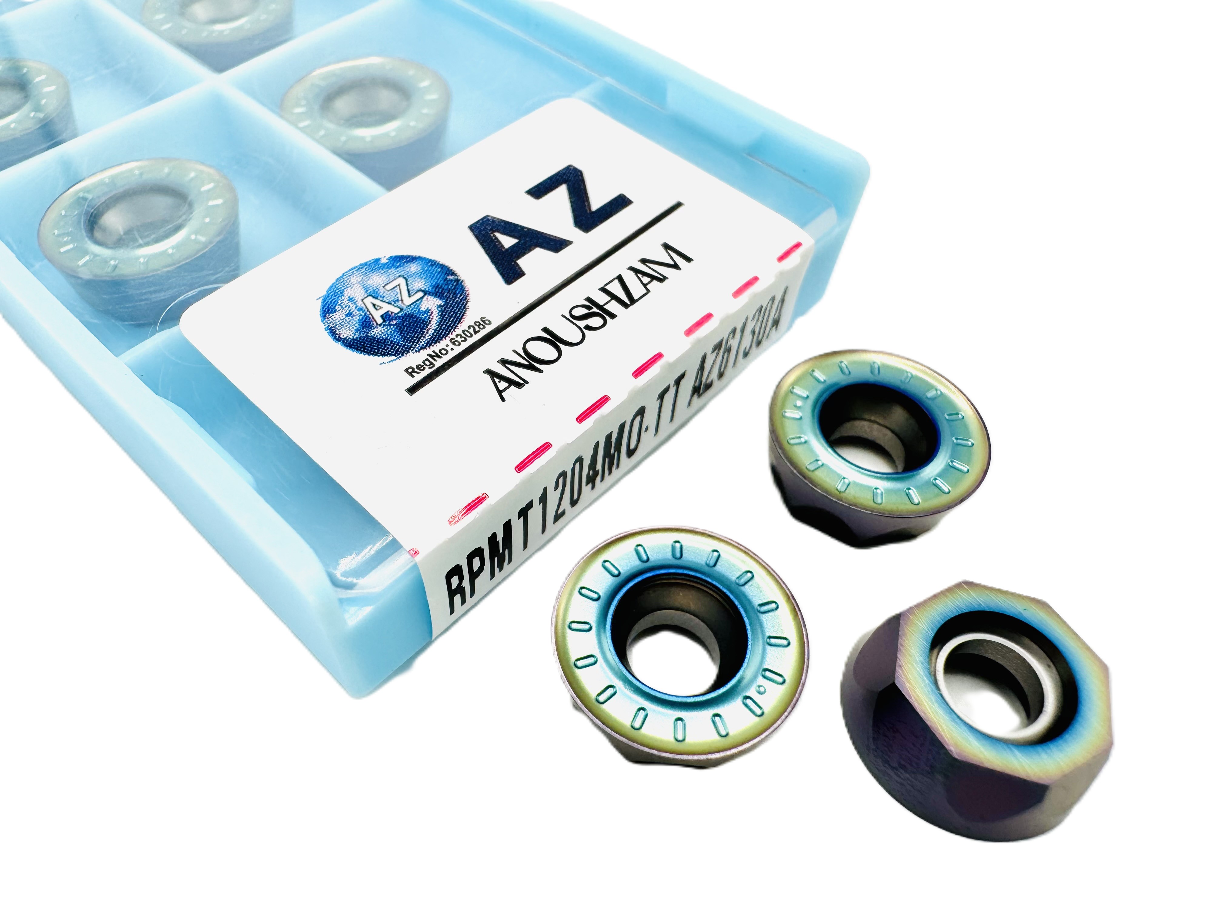 اینسرت تراشکاری  برند AZ مدل RPMT1204MO-TT AZ6130A