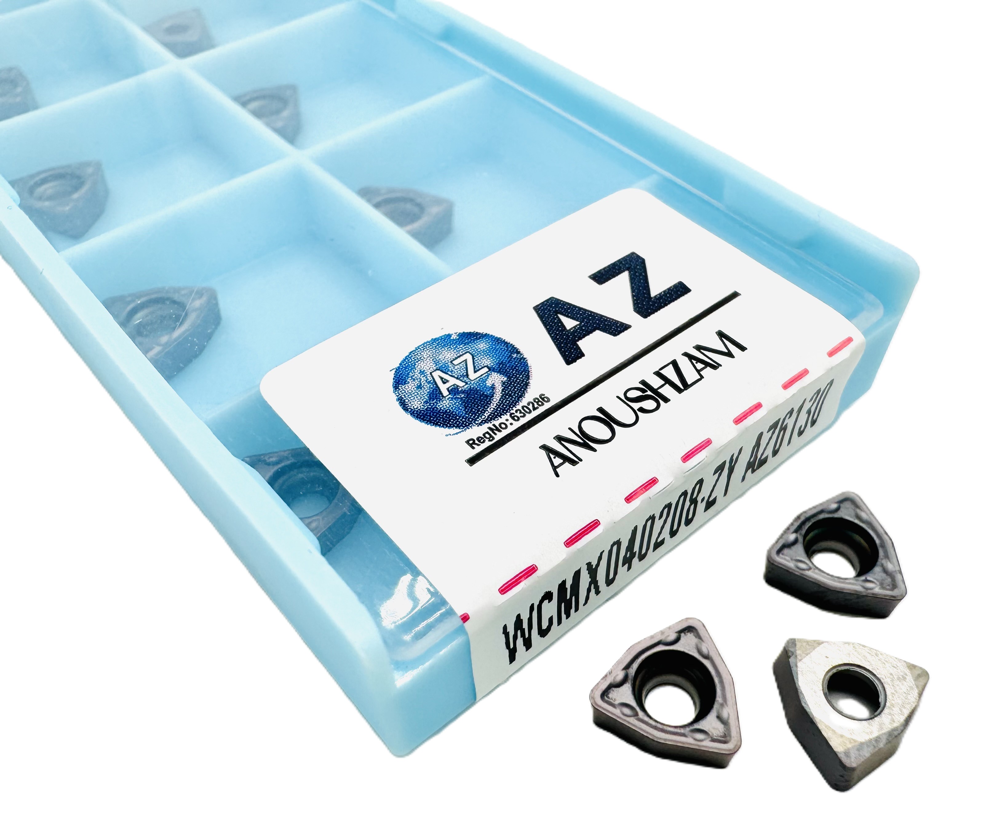 اینسرت تراشکاری  برند AZ مدل WCMX040208-ZY AZ6130