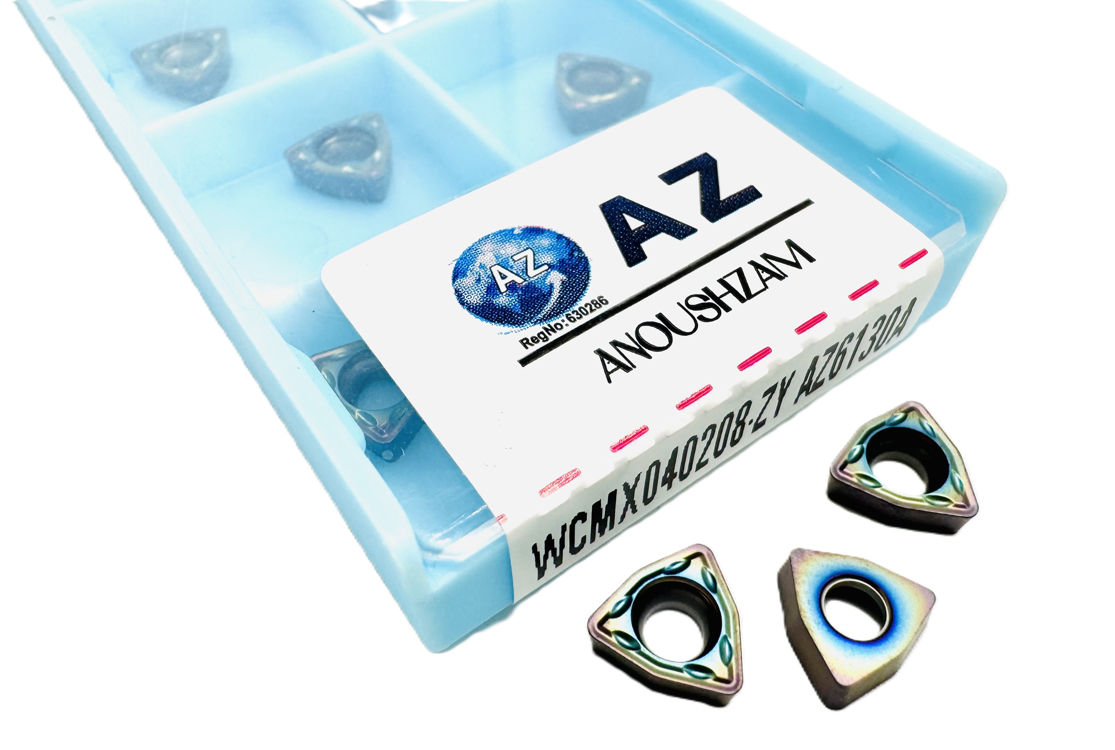اینسرت تراشکاری  برند AZ مدل WCMX040208-ZY AZ6130A