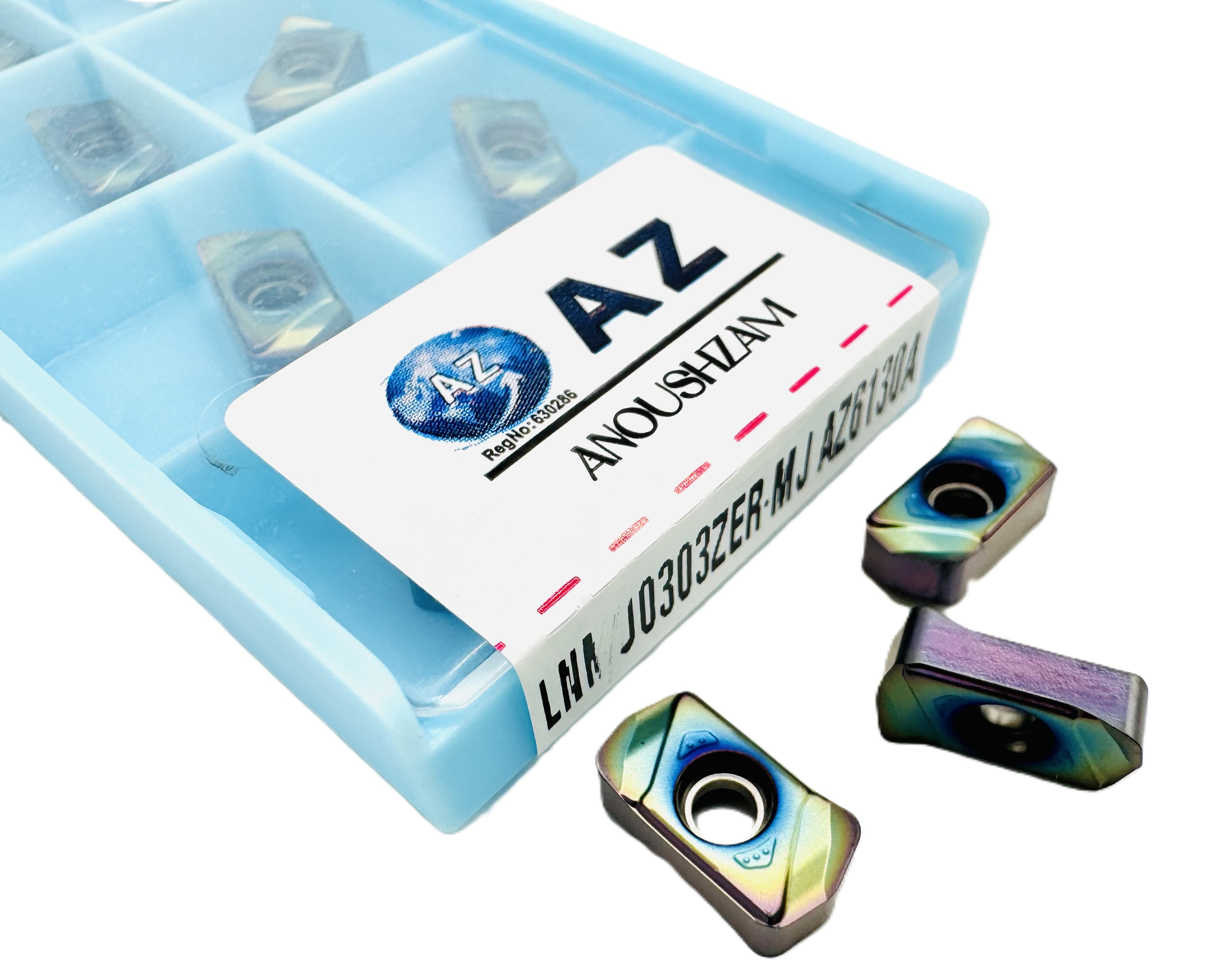 اینسرت فرز کاری برند AZ مدل LNMU0303ZER-MJ AZ6130A