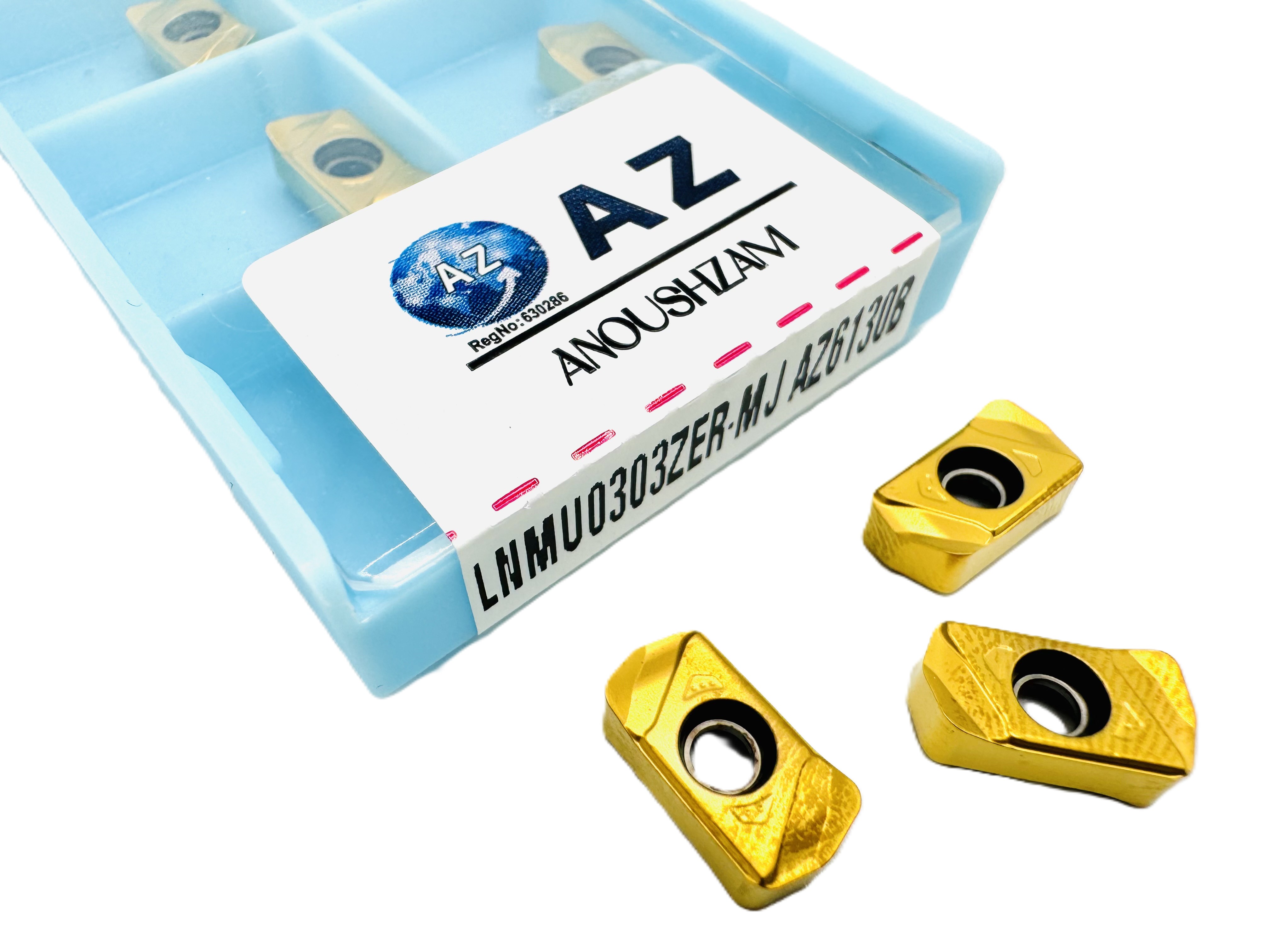 اینسرت فرز کاری برند AZ مدل LNMU0303ZER-MJ AZ6130B